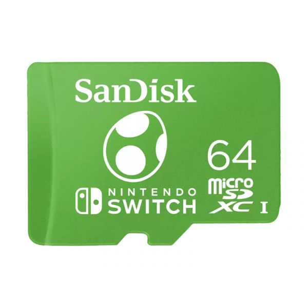Sandisk MicroSDXC Extreme Nintendo Switch, 64GB Yoshi Edition memóriakártya (220029)